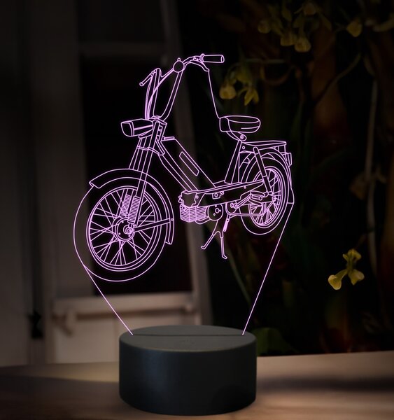 Beling 3D lampa, Jawa Babetta 207, 16 farebná ZZ88