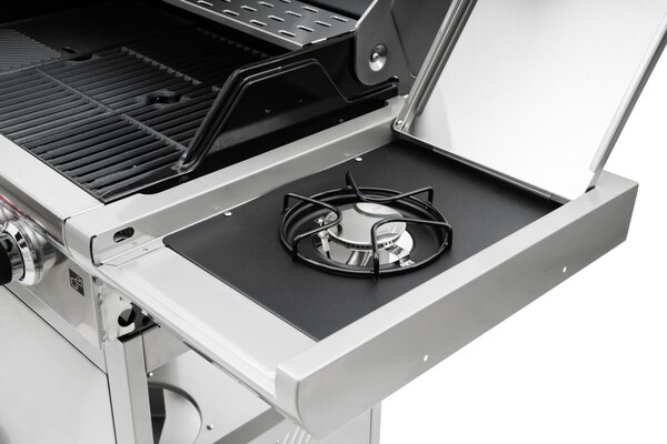 Plynový gril CALIFORNIA BBQ, 4 horáky, s redukčným ventilom, strieborná Penta CZ