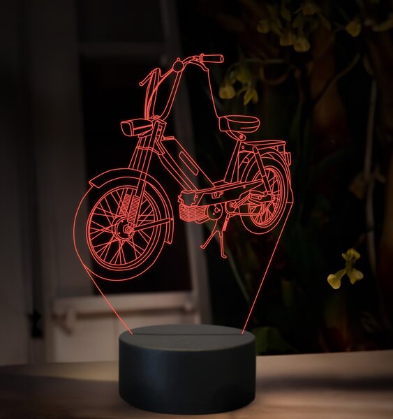 Beling 3D lampa, Jawa Babetta 207, 16 farebná ZZ88