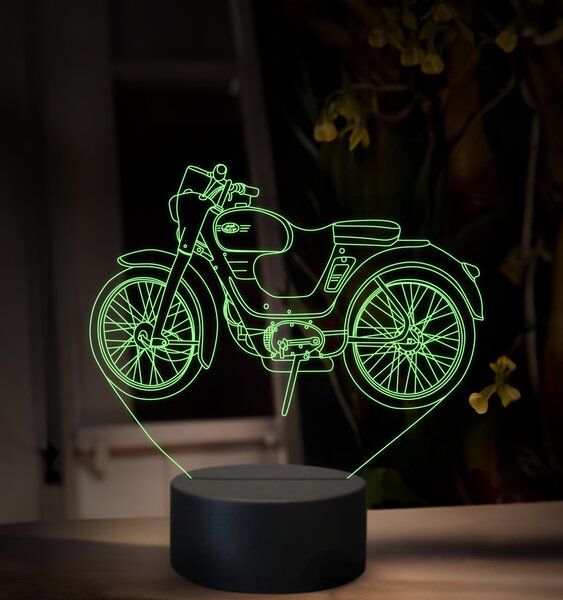 Beling 3D lampa, JAWA Jawetta, 16 farebná ZZ90