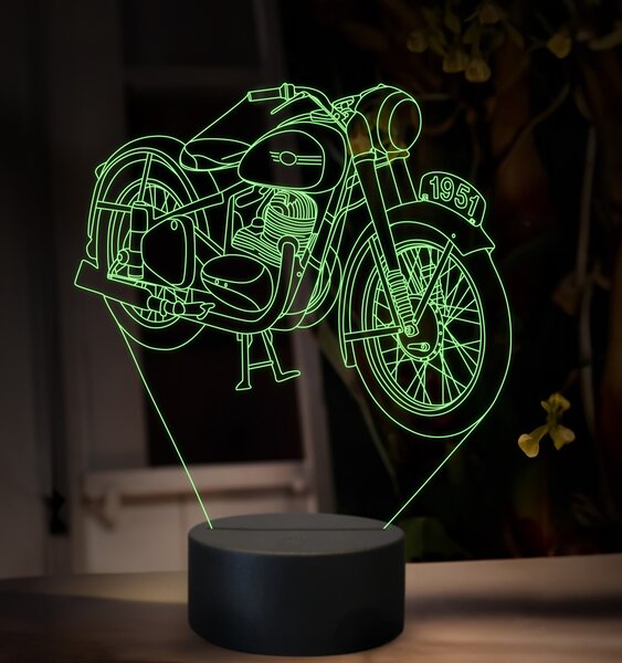 Beling 3D lampa, Layer JAWA 250 typ 11 perá 11, 16 farebná ZZ93