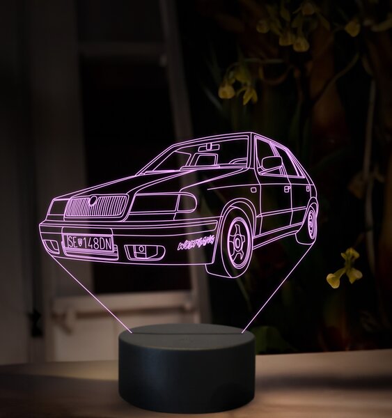 Beling 3D lampa, Škoda Felícia, 16 farebná SA01