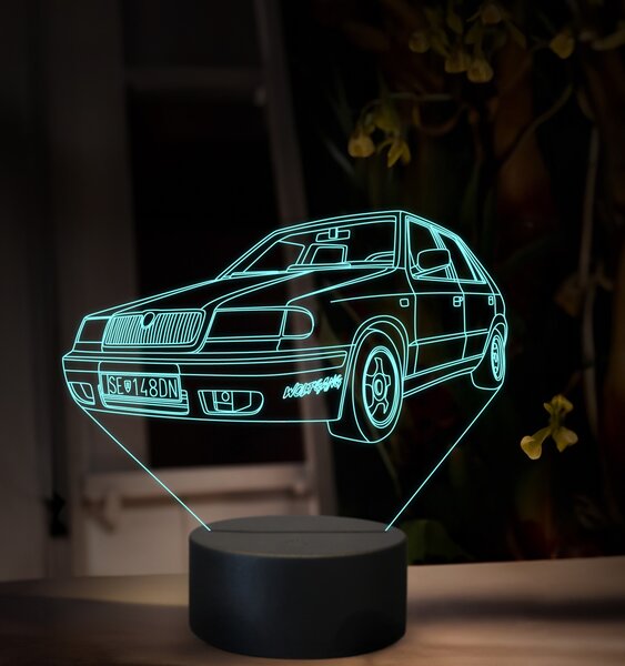 Beling 3D lampa, Škoda Felícia, 16 farebná SA01