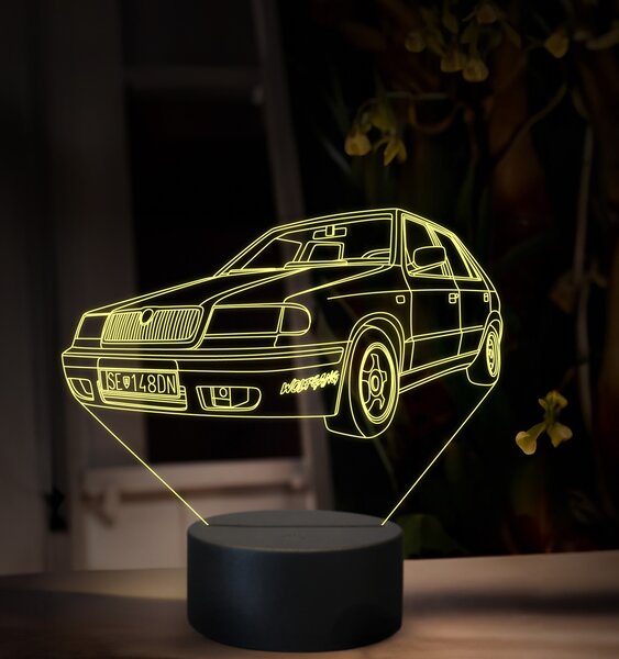 Beling 3D lampa, Škoda Felícia, 16 farebná SA01