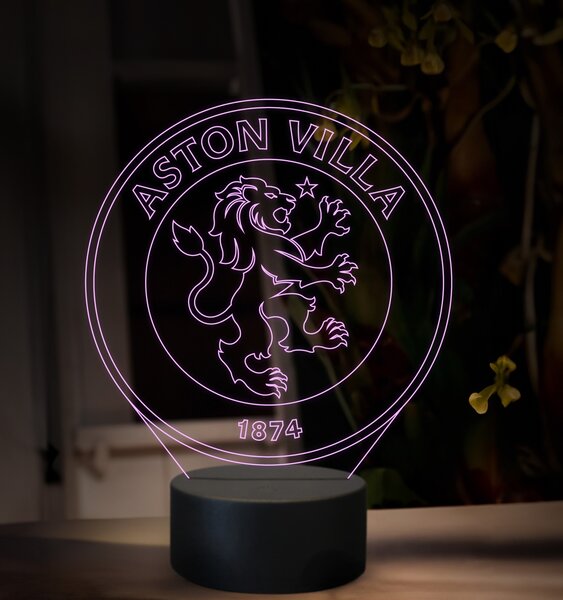 Beling 3D lampa, Aston Villa FC, futbalový darček, 16 farebná TZ27