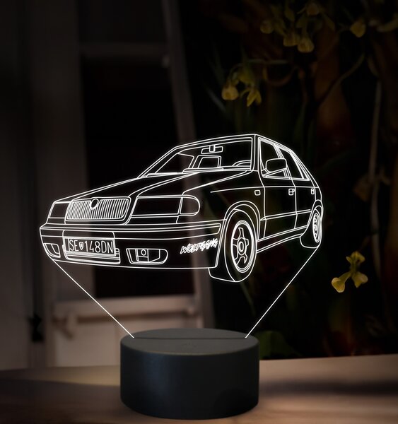 Beling 3D lampa, Škoda Felícia, 16 farebná SA01