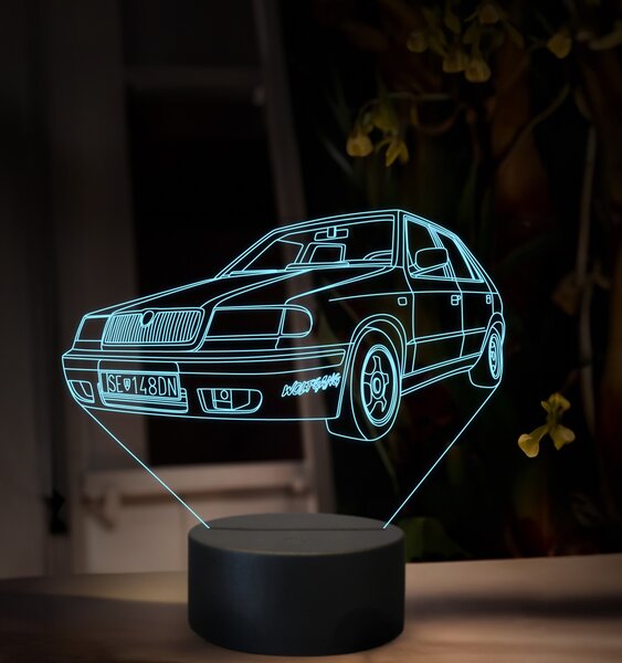 Beling 3D lampa, Škoda Felícia, 16 farebná SA01