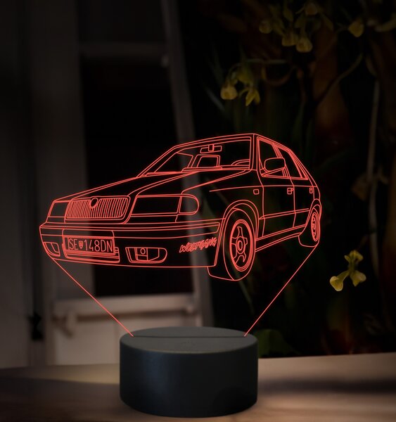 Beling 3D lampa, Škoda Felícia, 16 farebná SA01