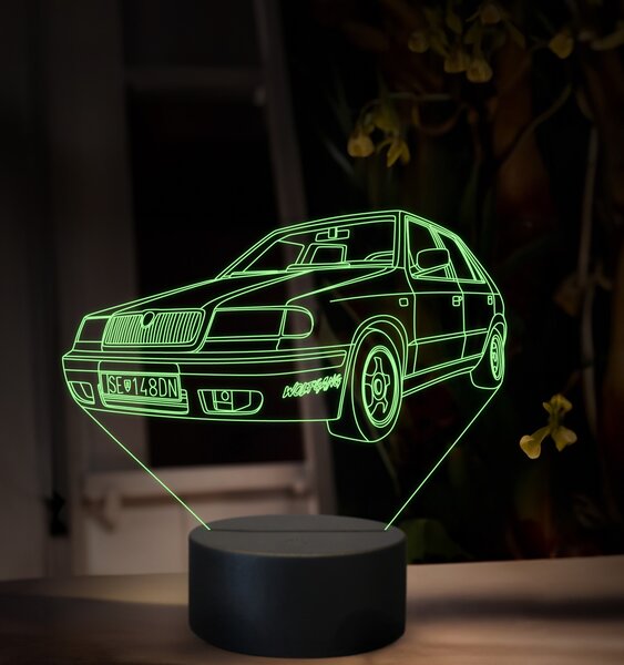 Beling 3D lampa, Škoda Felícia, 16 farebná SA01