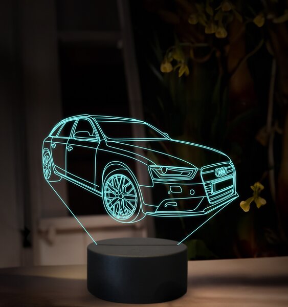 Beling 3D lampa, Audi A4 Avant, 16 farebná, VBN23