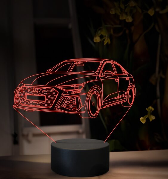 Beling 3D lampa, Audi RS3, 16 farebná, VBN24