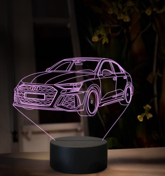 Beling 3D lampa, Audi RS3, 16 farebná, VBN24