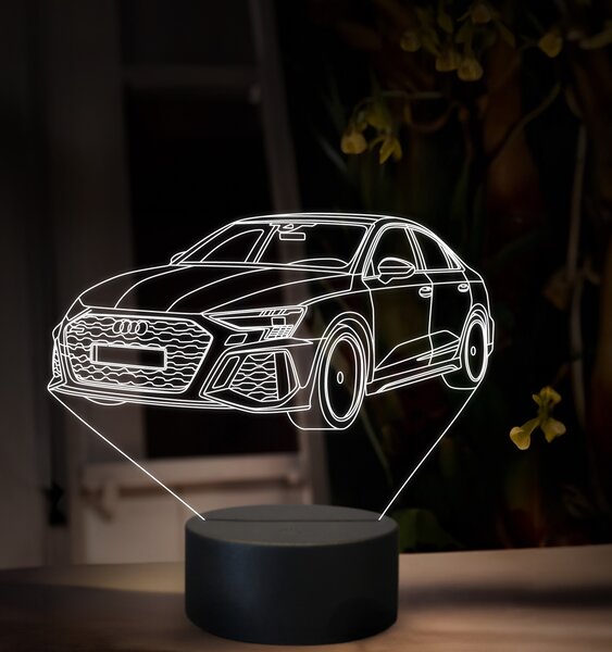 Beling 3D lampa, Audi RS3, 16 farebná, VBN24