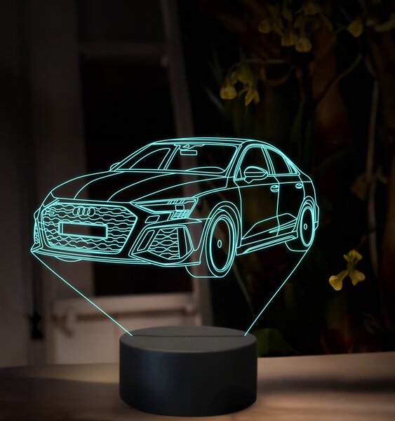 Beling 3D lampa, Audi RS3, 16 farebná, VBN24