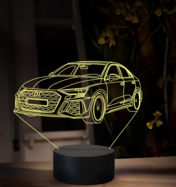 Beling 3D lampa, Audi RS3, 16 farebná, VBN24