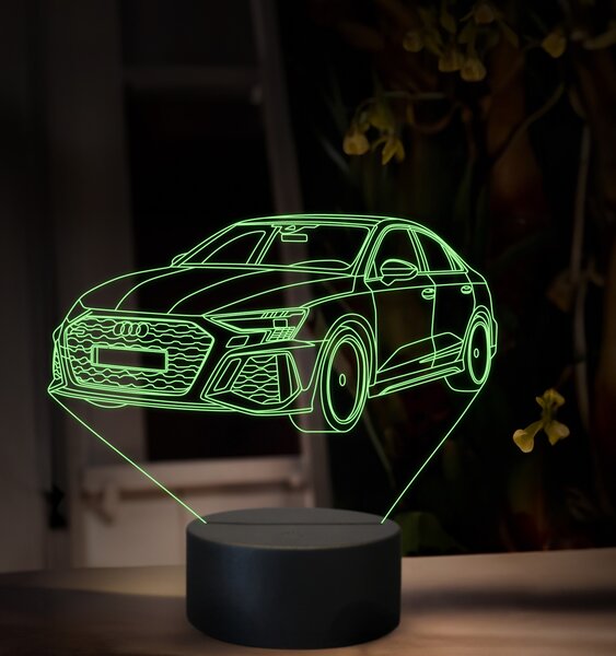 Beling 3D lampa, Audi RS3, 16 farebná, VBN24