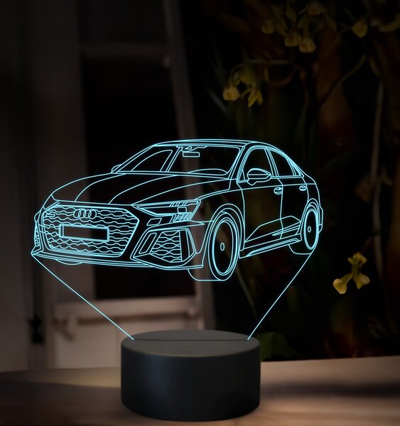 Beling 3D lampa, Audi RS3, 16 farebná, VBN24