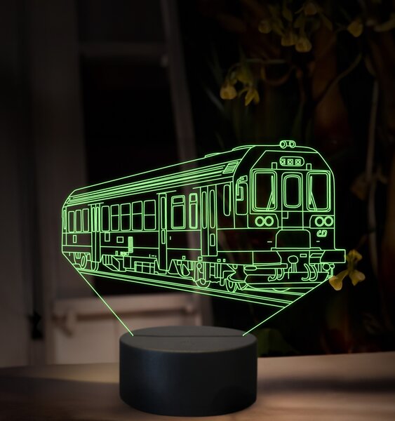 Beling 3D lampa, Motorový rušeň 843018-3, 16 farebná, SXR54