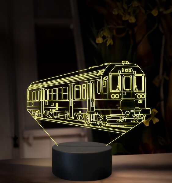 Beling 3D lampa, Motorový rušeň 843018-3, 16 farebná, SXR54
