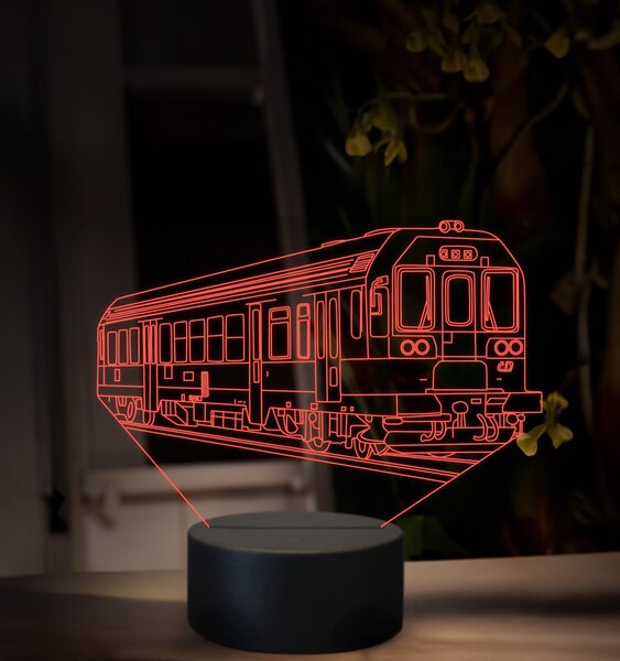 Beling 3D lampa, Motorový rušeň 843018-3, 16 farebná, SXR54