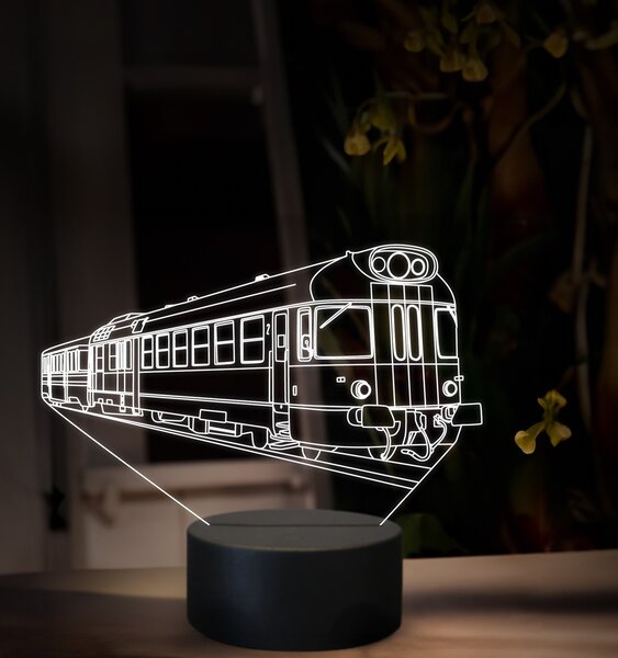 Beling 3D lampa, Motorový vozeň 850, 16 farebná, SXR55