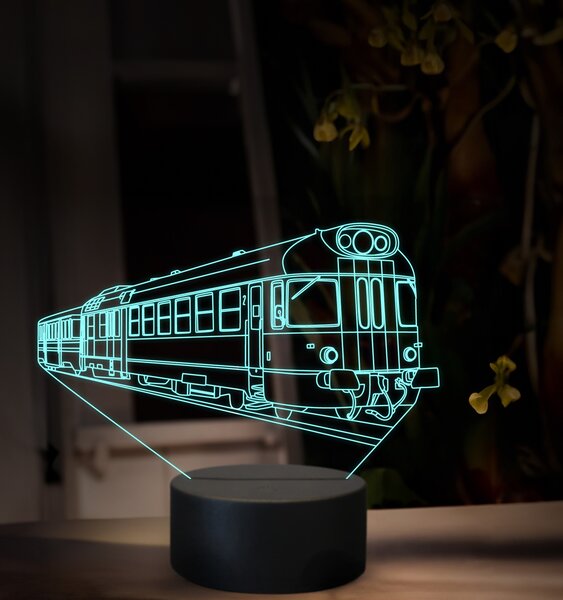 Beling 3D lampa, Motorový vozeň 850, 16 farebná, SXR55