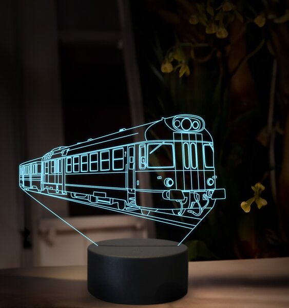 Beling 3D lampa, Motorový vozeň 850, 16 farebná, SXR55