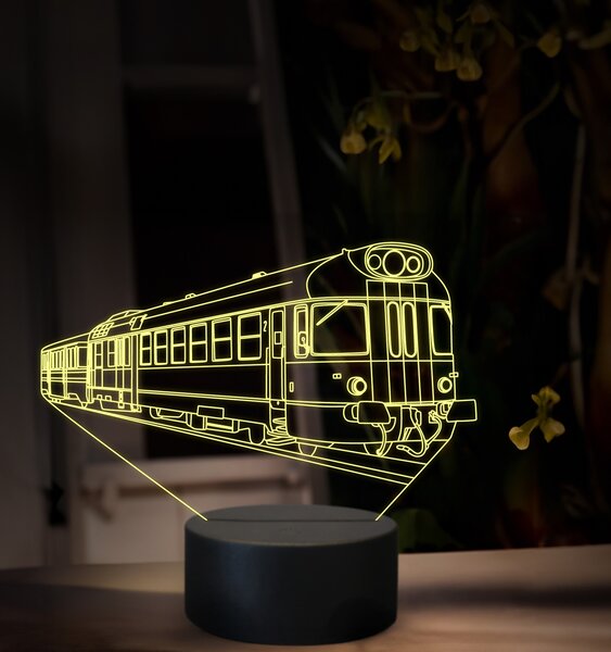 Beling 3D lampa, Motorový vozeň 850, 16 farebná, SXR55