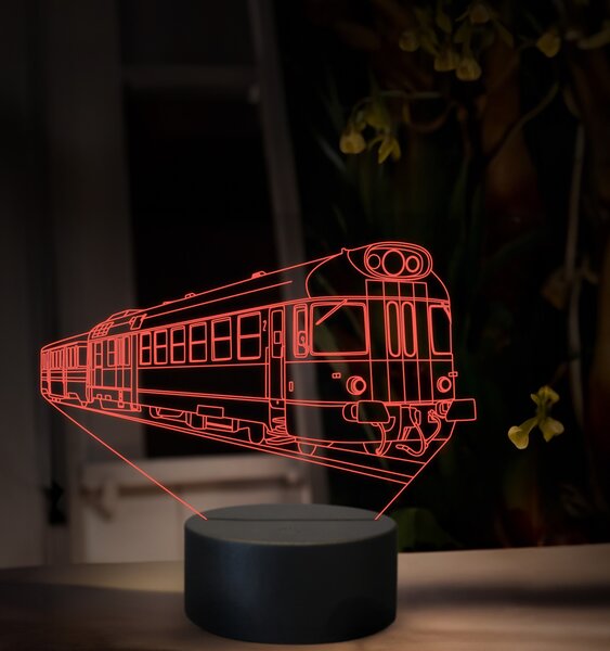 Beling 3D lampa, Motorový vozeň 850, 16 farebná, SXR55