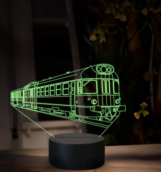 Beling 3D lampa, Motorový vozeň 850, 16 farebná, SXR55