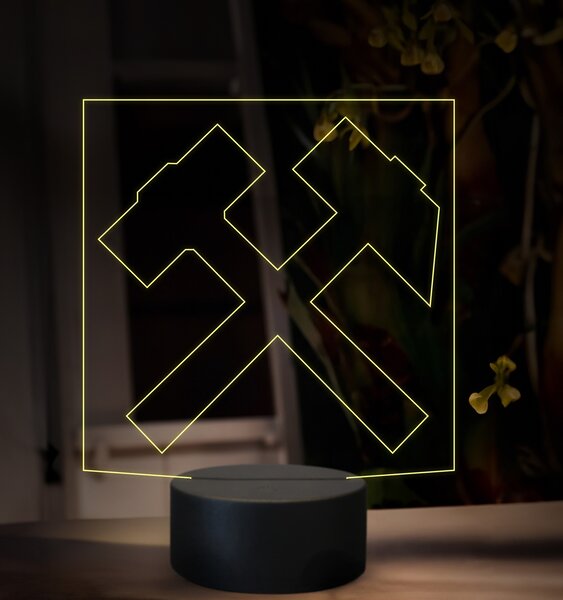 Beling 3D lampa, Banícke logo, 16 farebná, JVR4