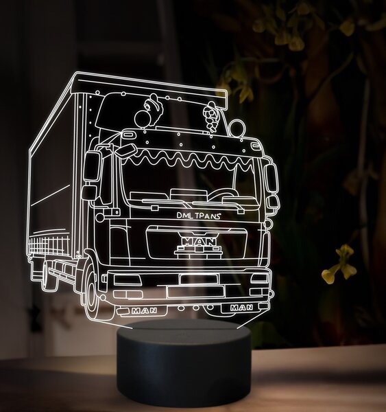 Beling 3D lampa, Man TGX02, 16 farebná, K47