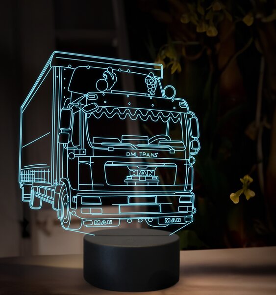 Beling 3D lampa, Man TGX02, 16 farebná, K47