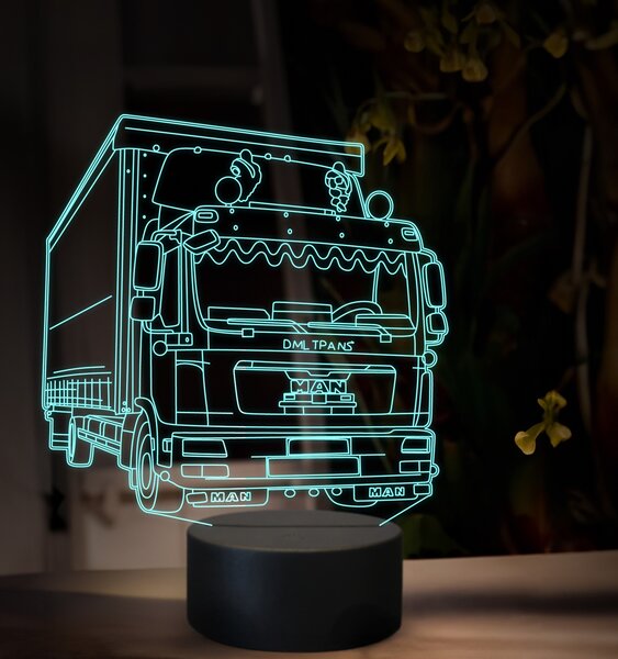 Beling 3D lampa, Man TGX02, 16 farebná, K47