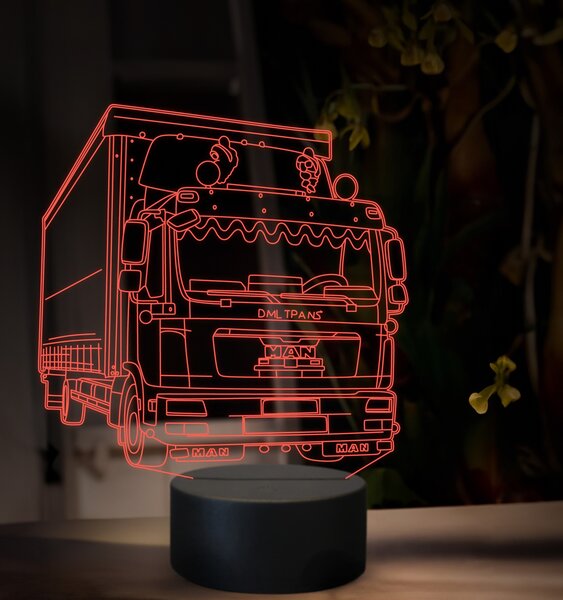 Beling 3D lampa, Man TGX02, 16 farebná, K47