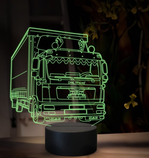 Beling 3D lampa, Man TGX02, 16 farebná, K47