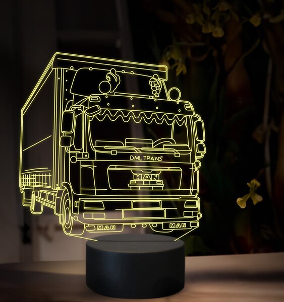 Beling 3D lampa, Man TGX02, 16 farebná, K47