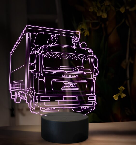 Beling 3D lampa, Man TGX02, 16 farebná, K47