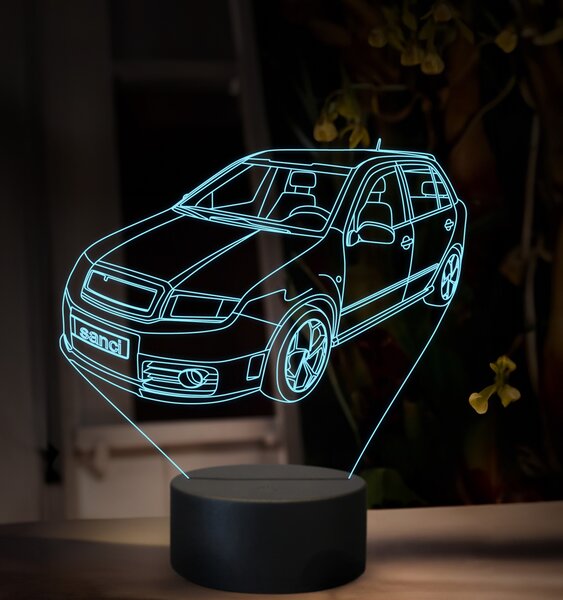 Beling 3D lampa, Škoda Fabia, 16 farebná, SA02