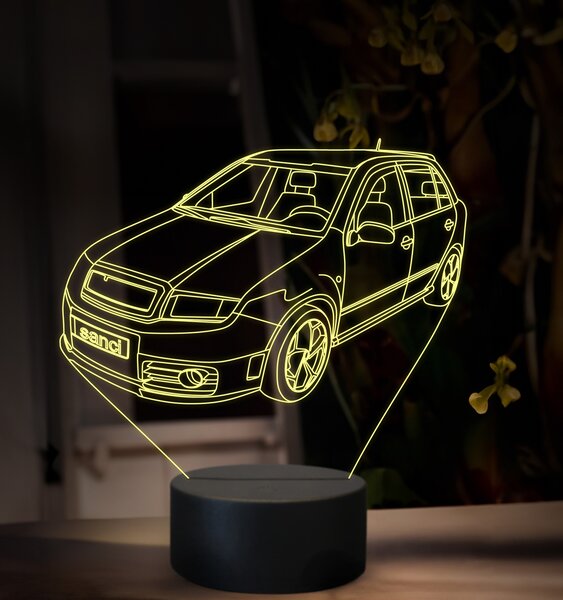 Beling 3D lampa, Škoda Fabia, 16 farebná, SA02