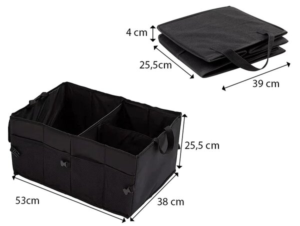 VERK GROUP Organizér do kufru od auta, na nákup, na nářadí a potřeby k autu, CARBAG
