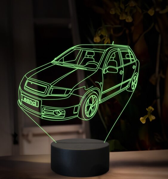 Beling 3D lampa, Škoda Fabia, 16 farebná, SA02