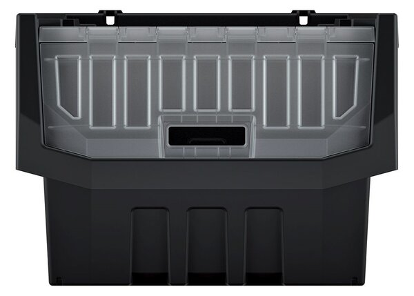 Prosperplast Dílenský úložný box HEAVY DUTY, S VÍKEM, černý 40x29x28 M