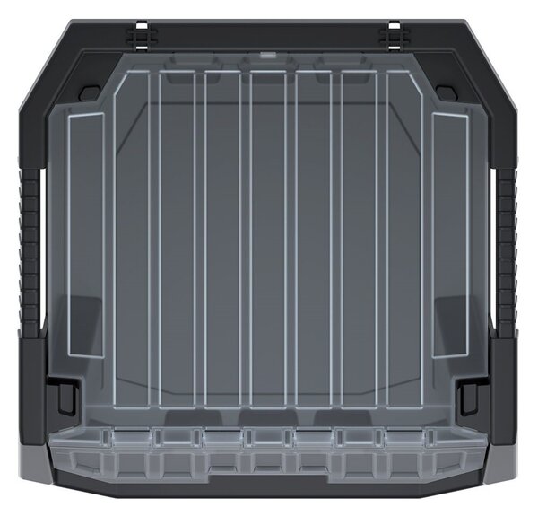 Prosperplast Dílenský úložný box HEAVY DUTY, S VÍKEM, černý 40x38x28 cm, L