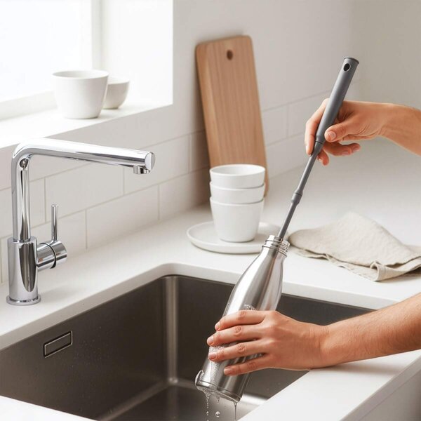 METALTEX Sada 3 kartáčů na nádobí a sklenice - BRUSH UP (1x násada + 3x hlavice)