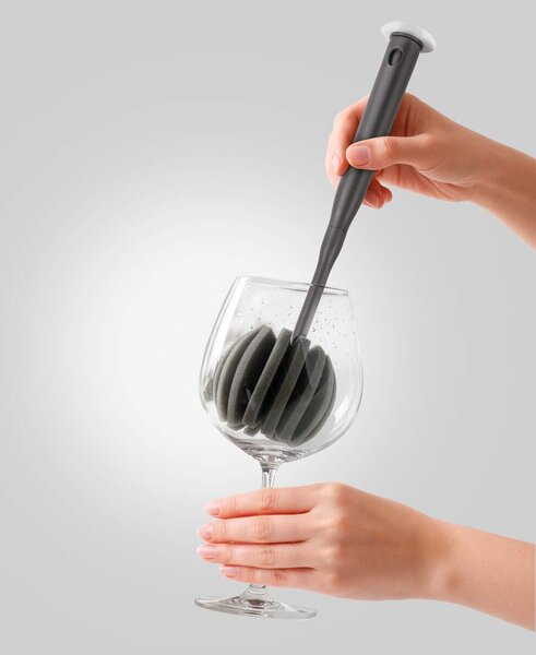 METALTEX Sada 3 kartáčů na nádobí a sklenice - BRUSH UP (1x násada + 3x hlavice)