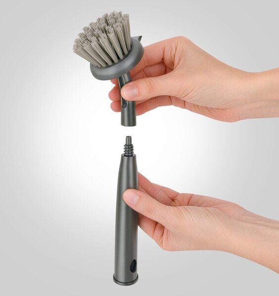 METALTEX Sada 3 kartáčů na nádobí a sklenice - BRUSH UP (1x násada + 3x hlavice)