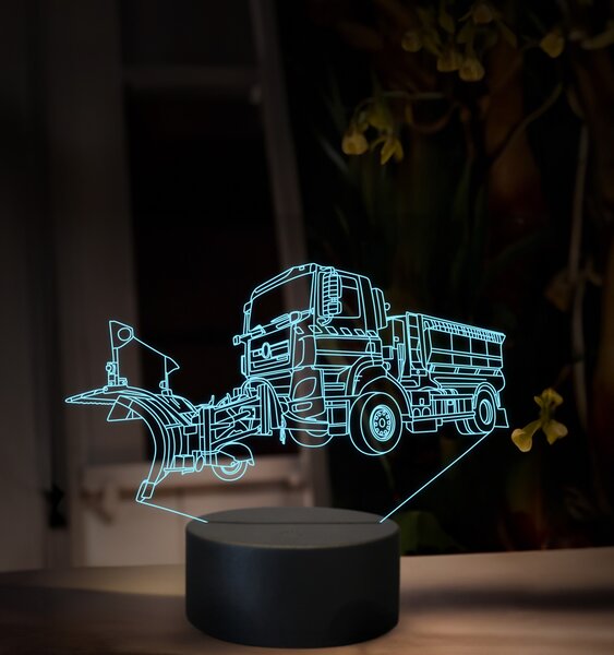 Beling 3D lampa, Snehový pluh, 16 farebná, K48