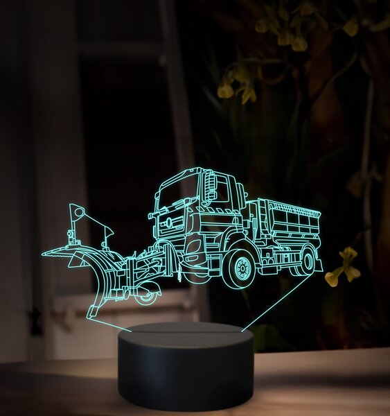 Beling 3D lampa, Snehový pluh, 16 farebná, K48