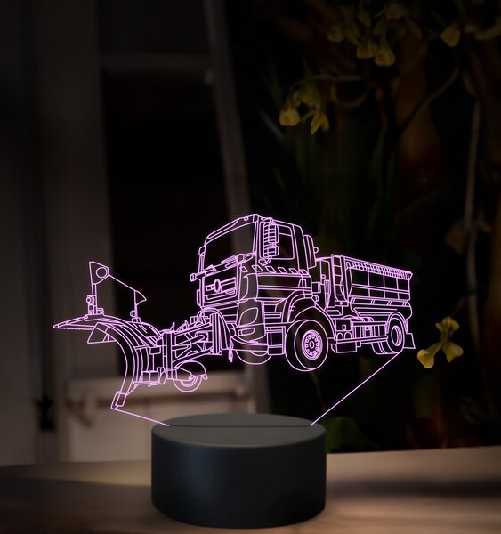 Beling 3D lampa, Snehový pluh, 16 farebná, K48